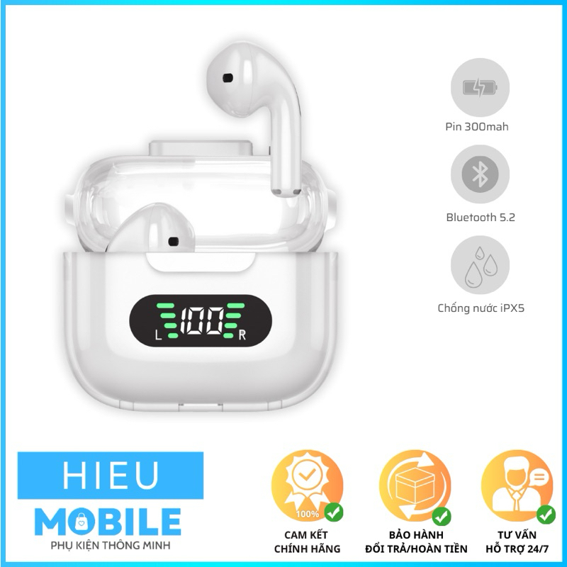 Tai nghe không dây nắp trong suốt M16 Pro
