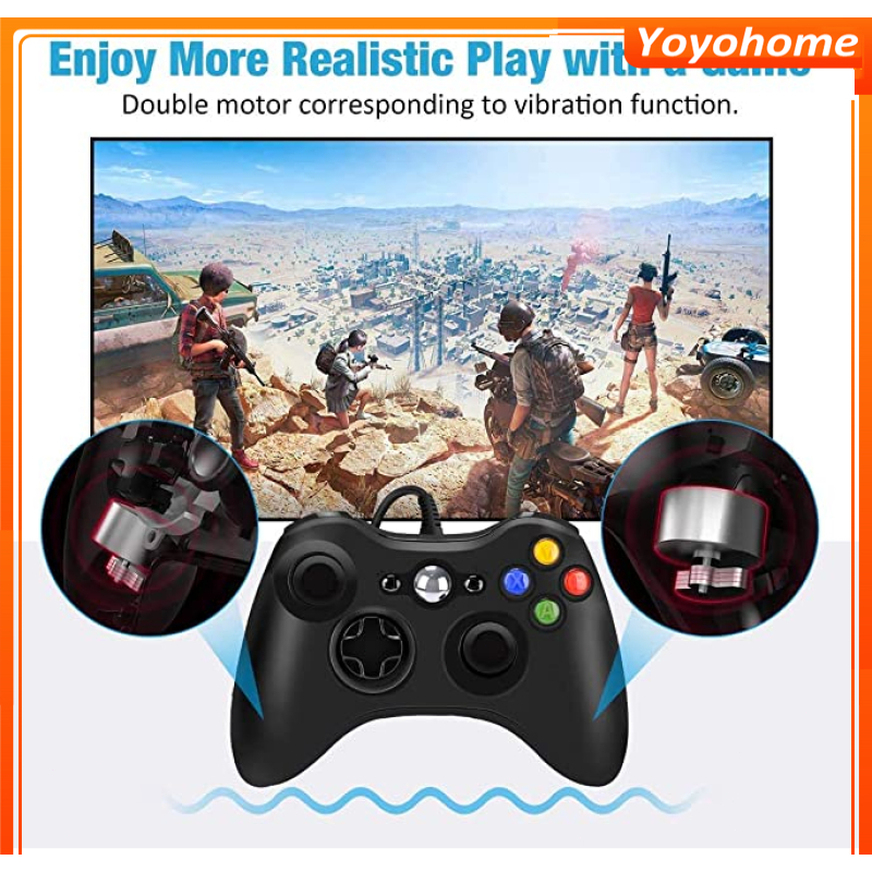 Tay cầm Chơi Game Microsoft Xbox 360 Full box Có Rung Tay Cầm Có