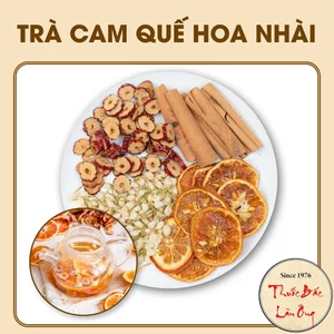 5-10 Set trà cam quế hoa nhài táo đỏ, trà thảo mộc mix sẵn 5 vị gồm: táo đỏ, cam, hoa nhài, quế thanh, đường phèn