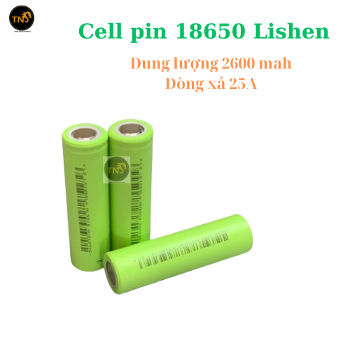 Cell pin 18650 Lishen 2600mah 10C xả 25A | Shopee Việt Nam