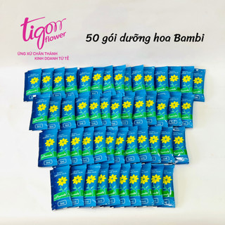 50 gói NƯỚC DƯỠNG HOA BAMBI - Hoa tươi lâu rực rỡ, giữ nước sạch hơn (1 gói 5ml) (ĐƯỢC ĐỒNG KIỂM)