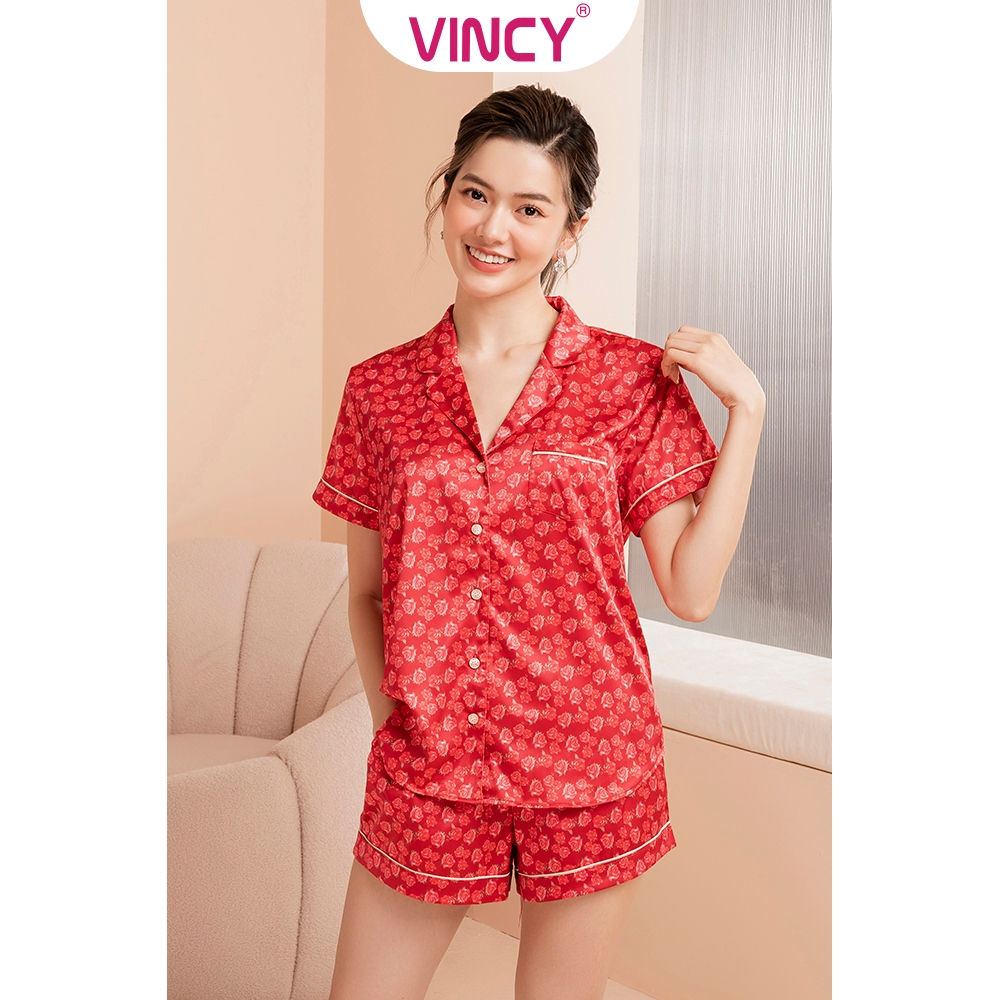 Ảnh Bộ Đồ Shorts Vải Satin Vincy BSS102W21 4