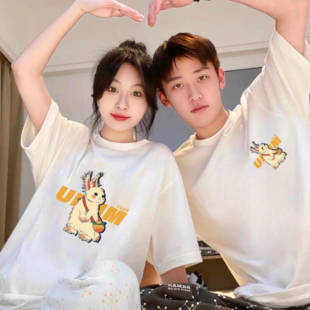 [VẢI 250 GSM] Áo Thun Đôi Thỏ Tuyết Cao Cấp UNIM CLUB Vải Cotton 100% Định Lượng Vải 250Gsm Form Unisex - AP220