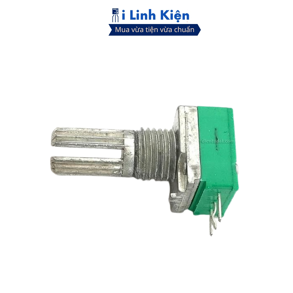 Chiết áp đơn RK097N xanh 15mm 1K - 500K chính hãng ilinhkien