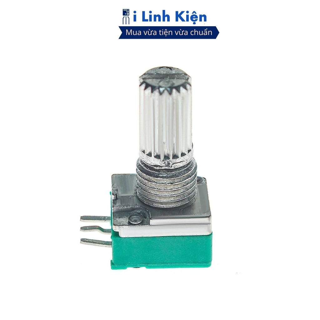 Chiết áp đơn RK097N xanh 15mm 1K - 500K chính hãng ilinhkien