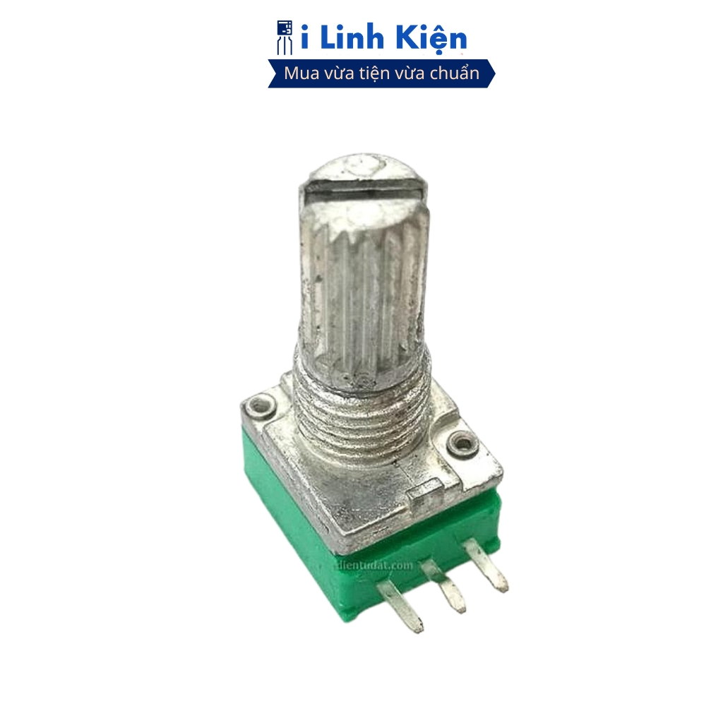 Chiết áp đơn RK097N xanh 15mm 1K - 500K chính hãng ilinhkien