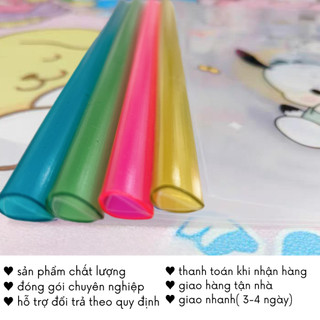 Kẹp Tài Liệu Rút Gáy Tệp Đựng Bài Kiểm Tra Túi Trong Suốt A4 Đồ Dùng Học Tập Cute Kuromi Cinnamoroll Timo VPK71-M3