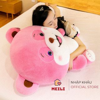 (MUA 1 TẶNG 1) Gấu Bông Nhỏ Gấu Hồng Chân 3 Chấm Hàng Cao Cấp Mềm Mịn Size 25cm MEILI STORE