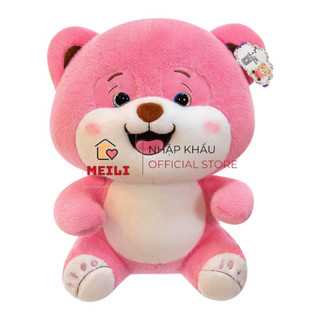 (MUA 1 TẶNG 1) Gấu Bông Nhỏ Gấu Hồng Chân 3 Chấm Hàng Cao Cấp Mềm Mịn Size 25cm MEILI STORE