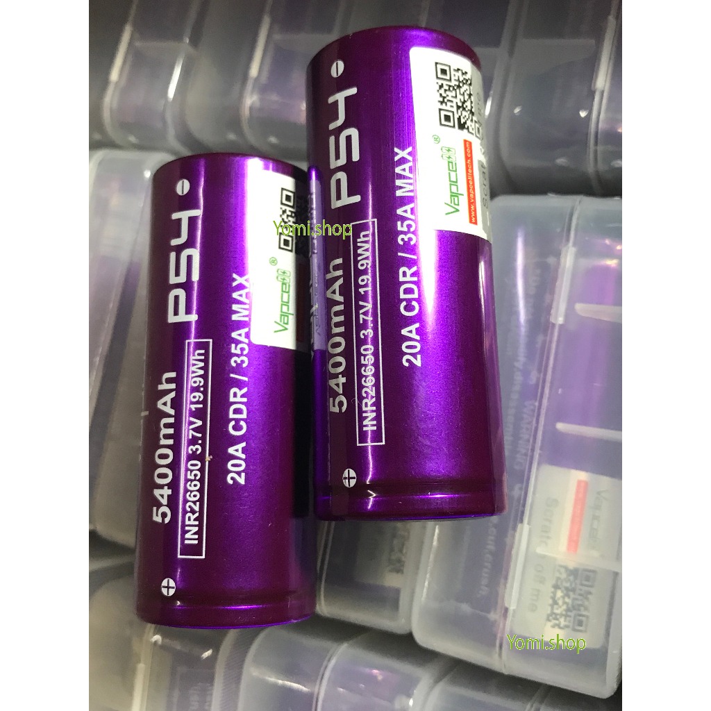 Cell Pin sạc 26650 VAPCELL P54 dung lượng 5400mAh dòng xả 35A | Shopee ...