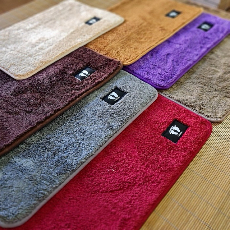 [Top Value] Combo 5 Thảm lau chân nhà tắm, thảm chùi chân nhà bếp lông cừu len mềm đế cao su thấm hút nước