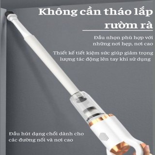 Máy Hút Bụi Cầm Tay Đa Năng Tặng Kèm Đầu Hút Nối Dài, Máy Hút Bụi Không Dây Lực Hút Cực Mạnh