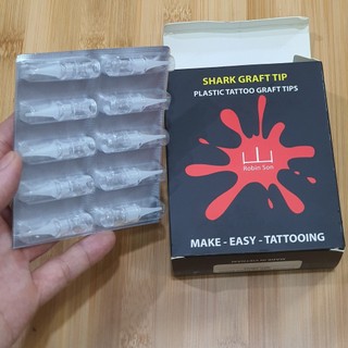 -Đầu ghép thương hiệu SHARK GRAFT TIP ( Robin Son), đầu ghép cá mập Shark Tip chuyên dụng cho máy xăm thần thánh