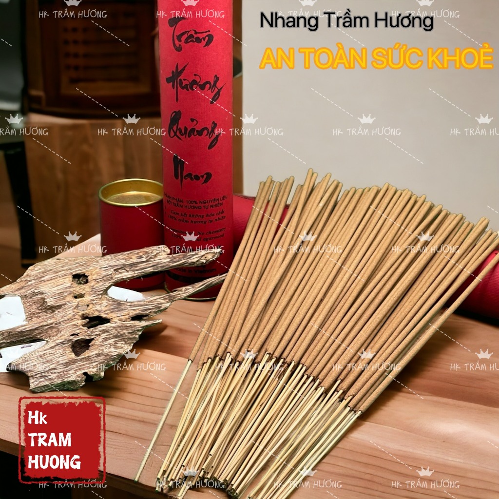 Nhang trầm hương nguyên chất, an toàn cao cấp, tự nhiên, không hóa chất, 1 hộp 100g