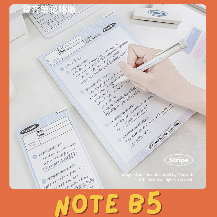[Tặng Sticker] Tập B5 160 Trang Ghi Chép Bài Học, Giấy Note Từ Vựng ...