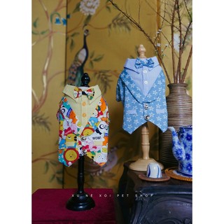 ÁO GHILÊ THÚ CƯNG DENIM NGÔI SAO