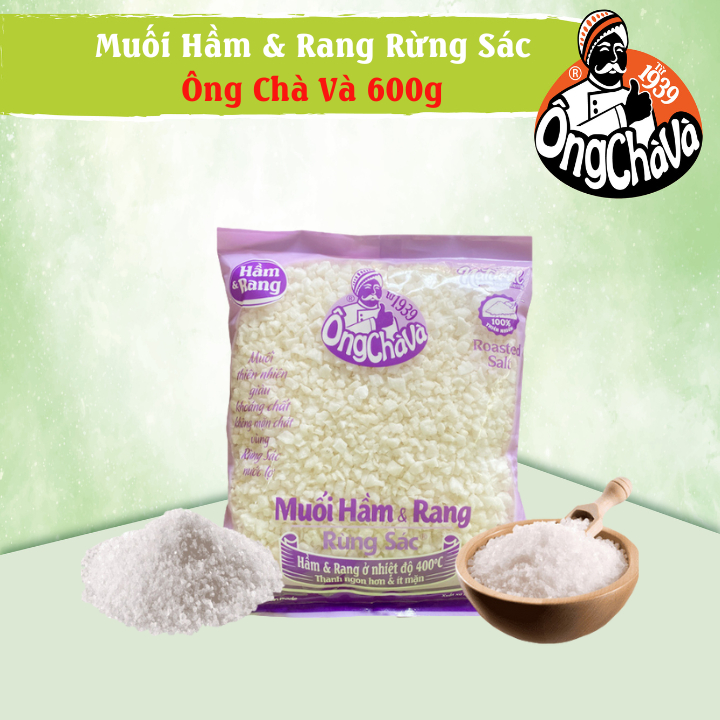 Muối Hầm Và Rang Rừng Sác Ông Chà Và 600g (Roasted salt) | Shopee Việt Nam