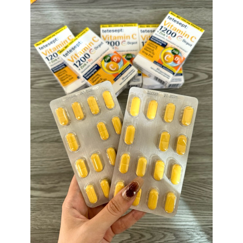 {NỘI ĐỊA ĐỨC 🇩🇪 } Viên uống Vitamin C 1200mg Zink D3 30viên Tetesept