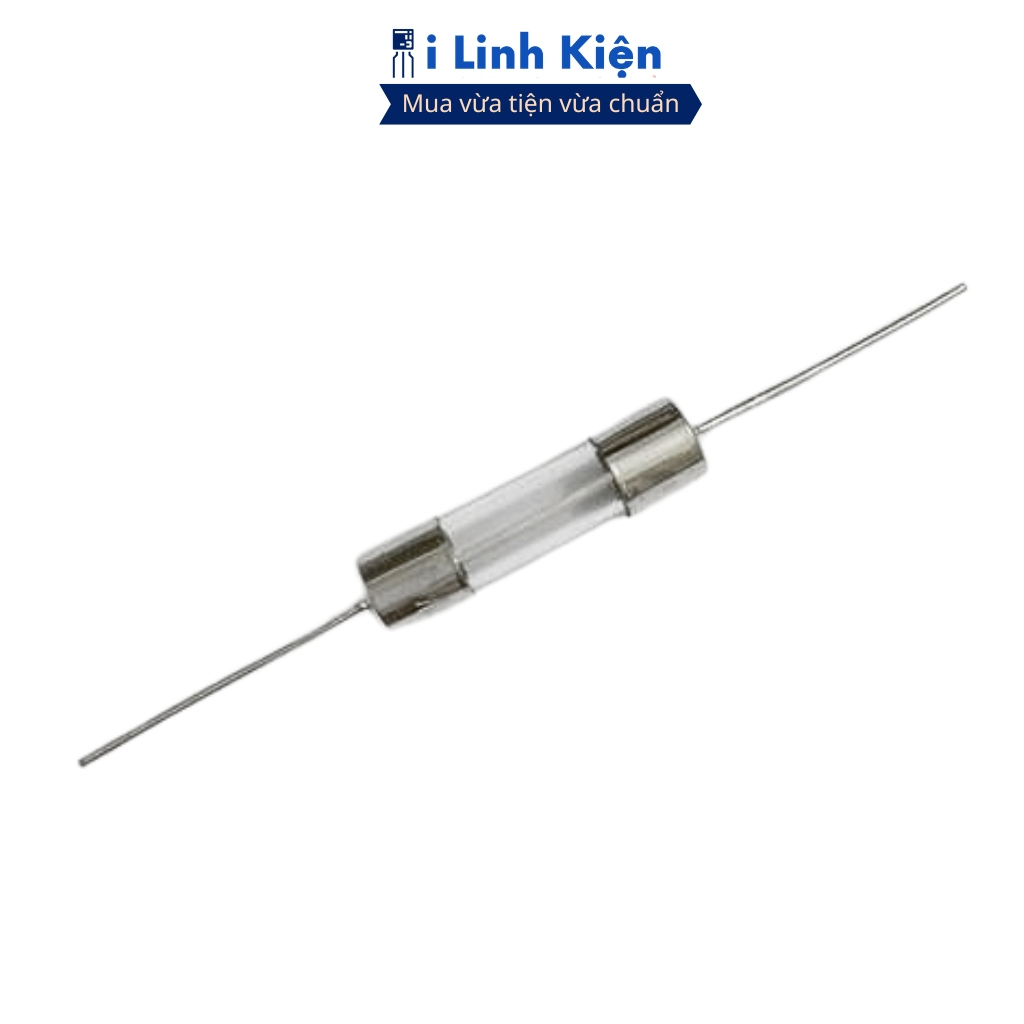 Cầu chì thủy tinh hàn chân 1A//3A/4A/5A/8A/10A/12A/15A 5x20mm chính hãng ilinhkien