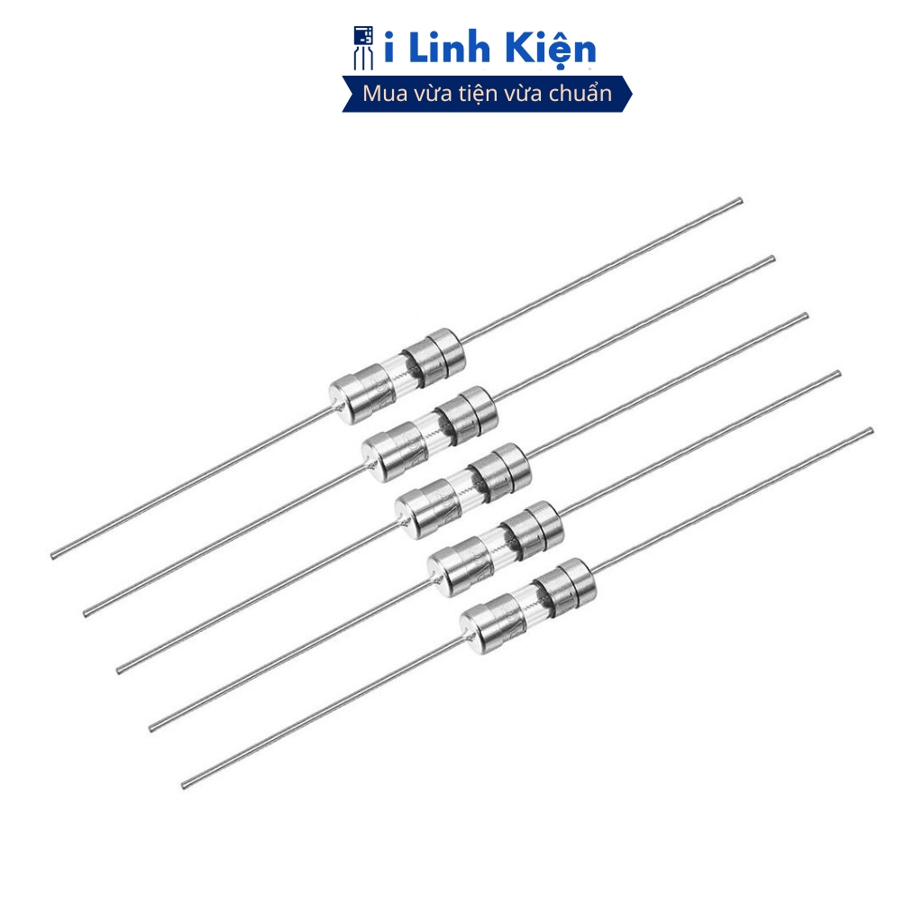 Cầu chì thủy tinh hàn chân 1A//3A/4A/5A/8A/10A/12A/15A 5x20mm chính hãng ilinhkien
