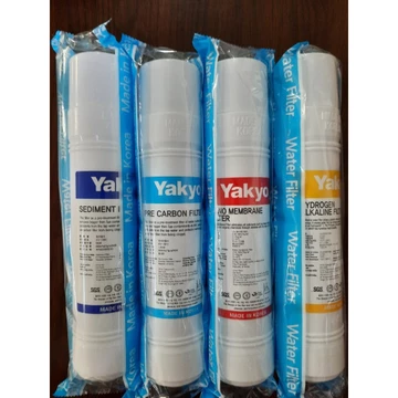 Combo 4 lõi lọc Nano Yakyo (lõi lọc thô, Carbon đầu, Nano, Hidrogen Alkaline)