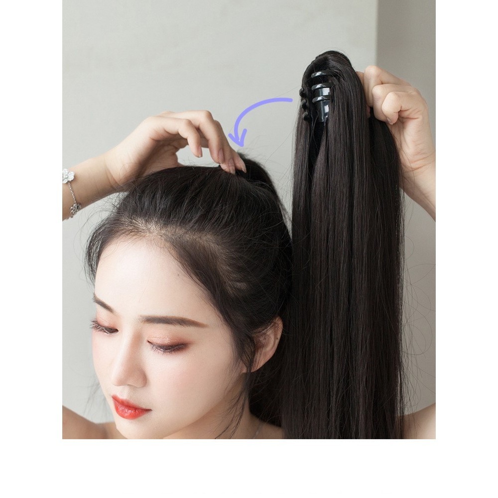 Tóc Giả NGoặm iAN, Tóc Ngoặm Đuôi Ngựa Cao Cấp