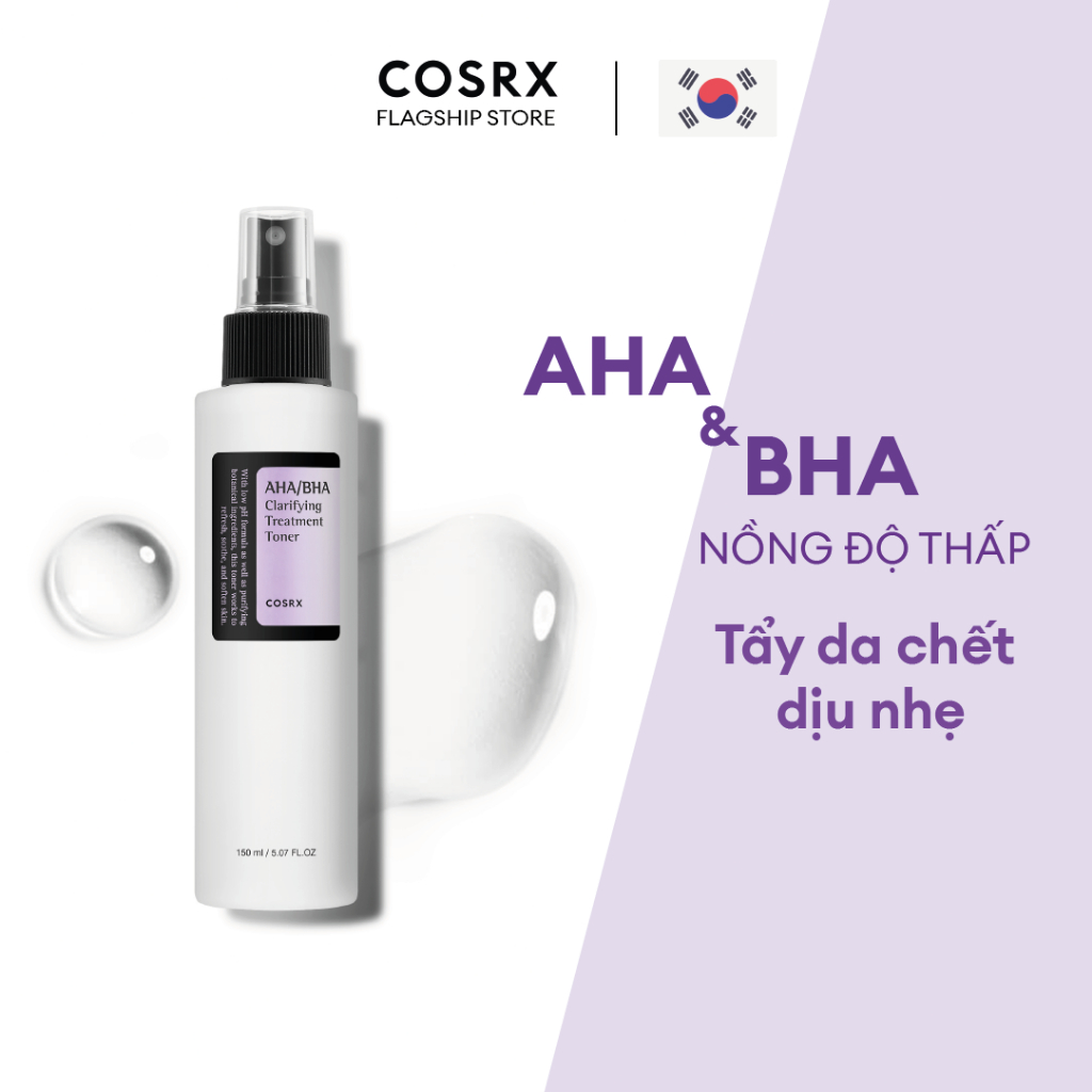 Nước Hoa Hồng Tẩy Tế Bào Chết Hoá Học Aha Bha Cosrx Clarifying