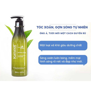 Gel bóp xoăn gel mềm giữ nếp tóc kem giữ nếp tạo kiểu tóc xoăn lơi xoăn xù mì xoăn sóng KARSEELL 500MLw