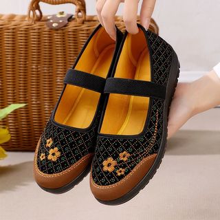 Giày vải nhẹ chống trượt đế mềm cho bà già, giày đơn bà già