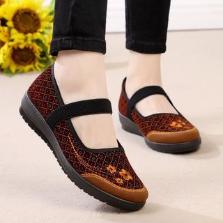 Giày vải nhẹ chống trượt đế mềm cho bà già, giày đơn bà già