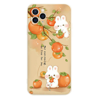 Ốp lưng iphone BVC Cặp đôi thỏ iu trên cây hồng Cho Iphone 15 13 14 12 11 Pro  MAX X XR  XS MAX 7 8P 6S e1713