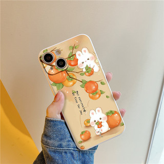 Ốp lưng iphone BVC Cặp đôi thỏ iu trên cây hồng Cho Iphone 15 13 14 12 11 Pro  MAX X XR  XS MAX 7 8P 6S e1713