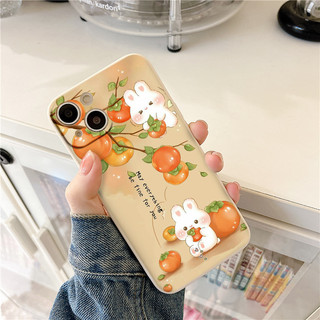Ốp lưng iphone BVC Cặp đôi thỏ iu trên cây hồng Cho Iphone 15 13 14 12 11 Pro  MAX X XR  XS MAX 7 8P 6S e1713