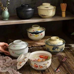 Bát tô, tô sứ có nắp, bát tô ăn mì dễ thương decor