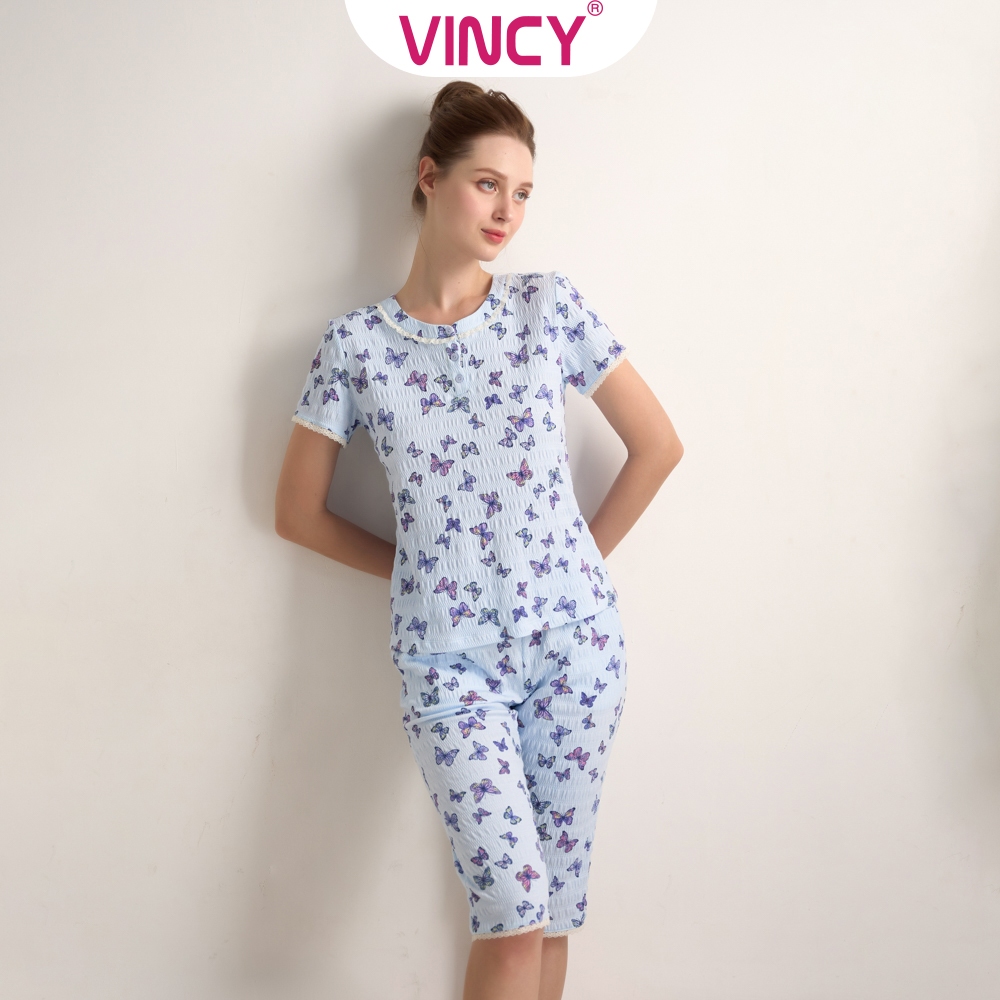 Ảnh Bộ Đồ Thun Lửng Nữ Vincy BTL026S11 2