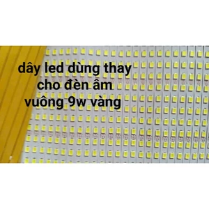 Dây led thay thế đèn âm trần siêu mỏng,9W, VUÔNG TRẮNG và VÀNG (chip led 2835 rông 6mm)