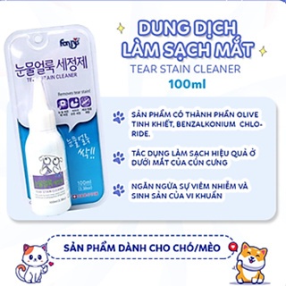 Forcans Dung Dịch Làm Sạch Mắt, Vệ Sinh Vết Ố Mắt Cho Thú Cưng 100ml