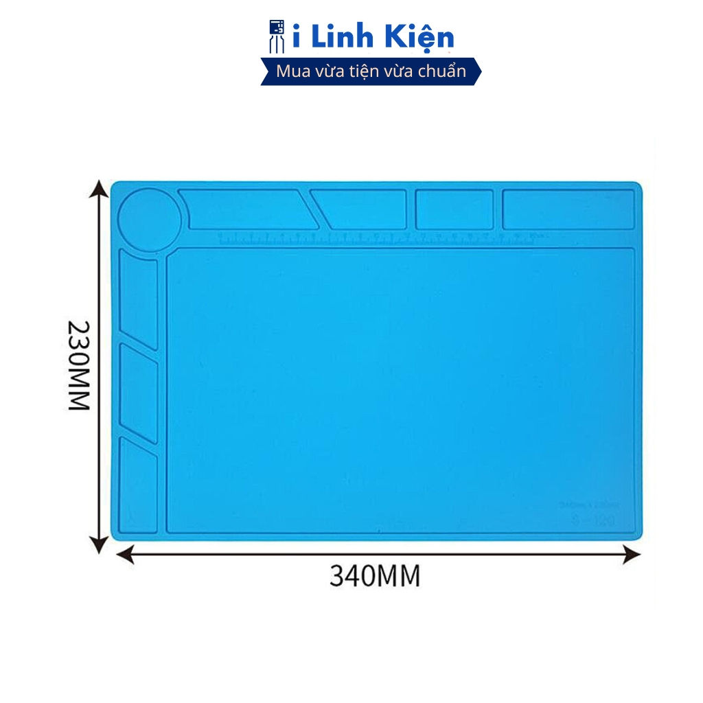 Tấm lót sữa chữa thiết bị điện tử silicon chịu nhiệt, từ tính, chống ăn mòn chính hãng ilinhkien