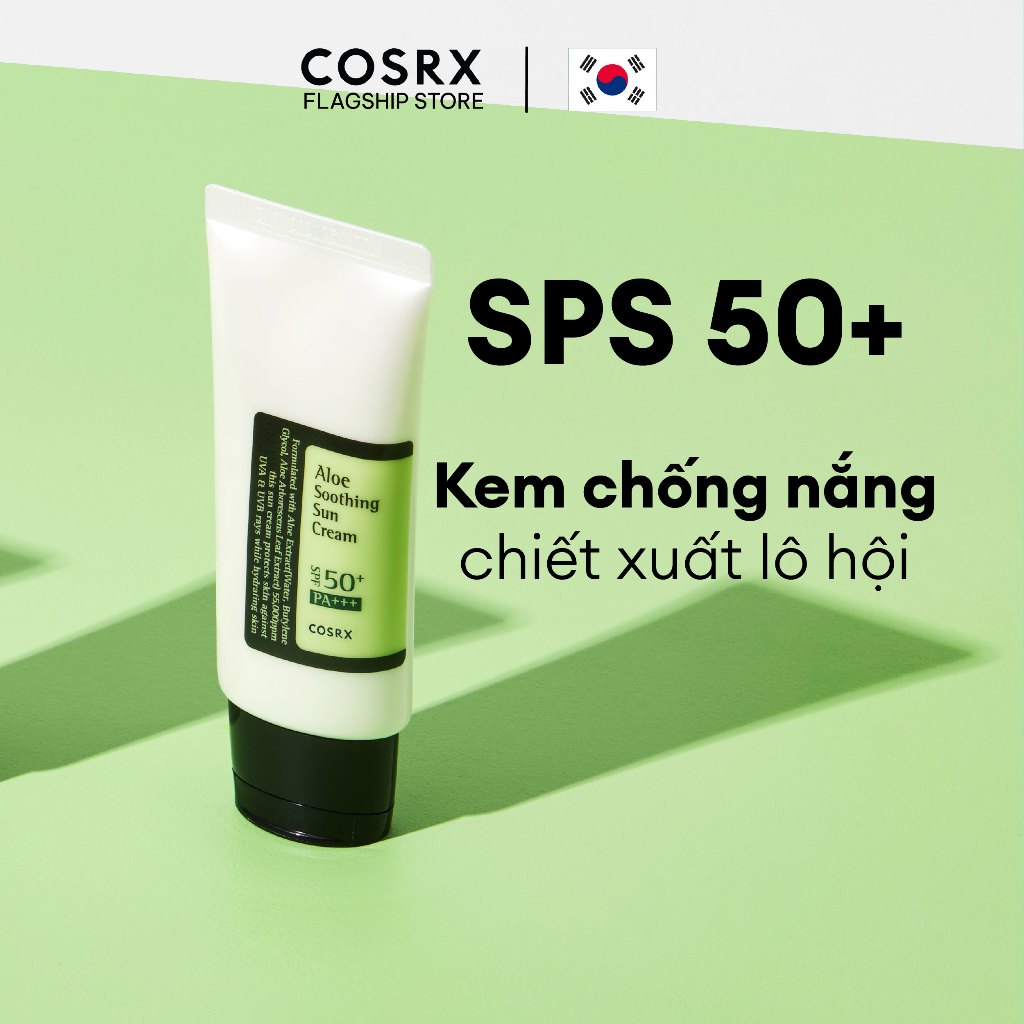 Ảnh Kem Chống Nắng Lai Chiết Xuất Lô Hội COSRX Aloe Soothing Sun Cream SPF50+ PA+++ 50ml 1