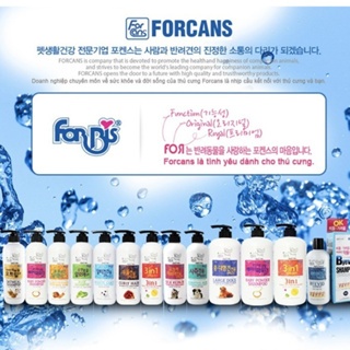 Dầu Gội & Xả Dưỡng Lông, Làm Trắng, Da Nhạy Cảm, Nấm,... Forcans Cho Chó Mèo - 550ml