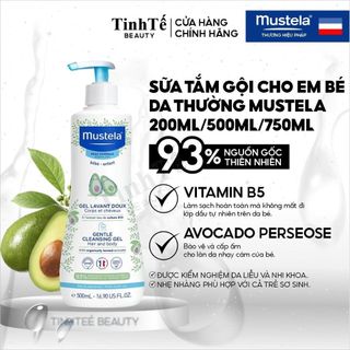 Sữa tắm gội cho em bé da thường Mustela Gentle Cleansing Gel 200ML/500ML/750ML