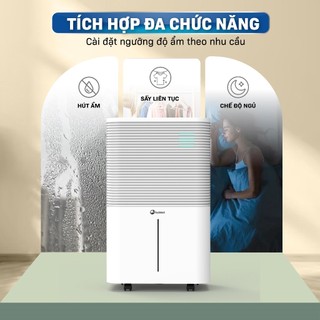 Máy hút ẩm dùng block, nhập khẩu FUJIHAIA DH25W kết nối wifi -Hút ẩm 25 lít/ ngày -Bảo hành 24 tháng