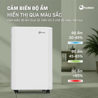 Máy hút ẩm gia đình FUJIHAIA DH18CR sử dụng máy nén công suất hút 18 lít/ ngày - Có bộ phận sấy giày