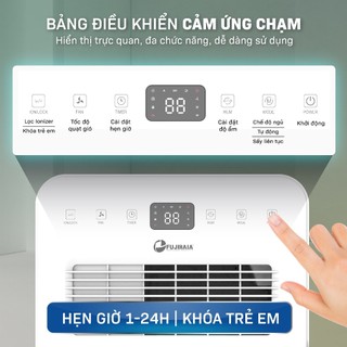 Máy hút ẩm gia đình FUJIHAIA DH18CR sử dụng máy nén công suất hút 18 lít/ ngày - Có bộ phận sấy giày