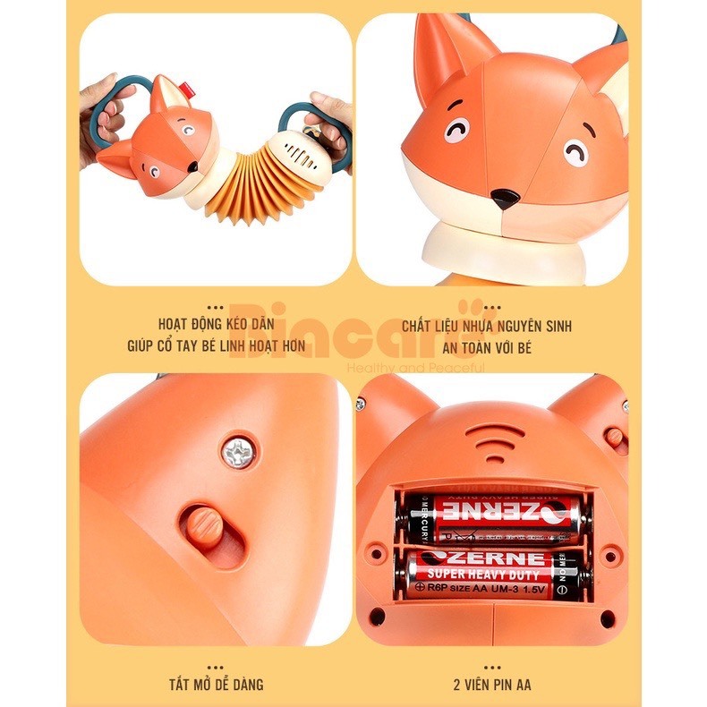 Đàn Accordion hình cáo phát nhạc treo nôi treo xe kích thích phát triển não bộ cho bé