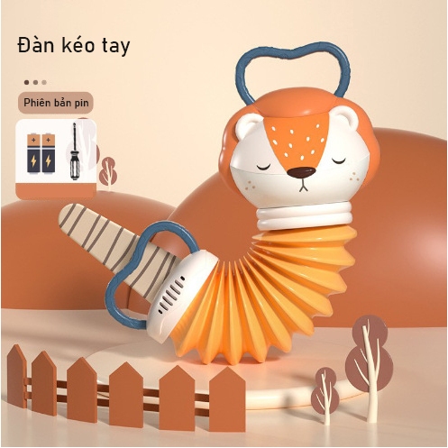 Đàn Accordion hình cáo phát nhạc treo nôi treo xe kích thích phát triển não bộ cho bé