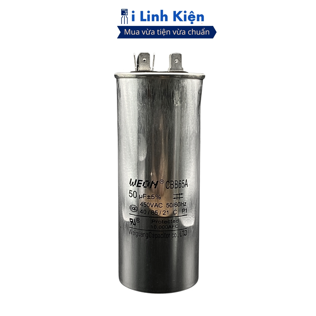 Tụ điều hòa 20uF 25uF 30uF 35uF 40uF 45uF 50uF 450V chính hãng ilinhkien