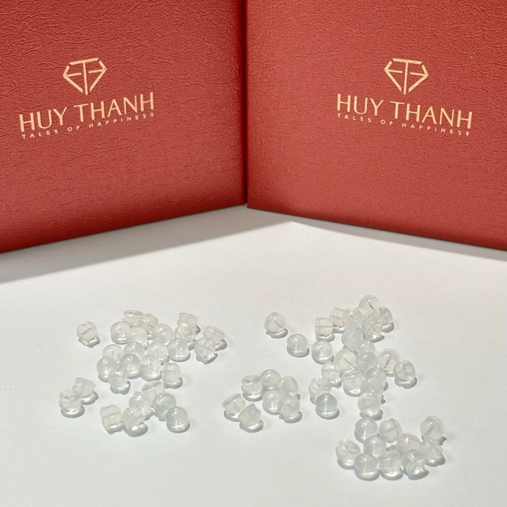 Chốt Silicon Chắc Chắn Vừa Với Các Mẫu Bông Tai BTAM Huy Thanh Jewelry (GIÁ 1 ĐÔI)