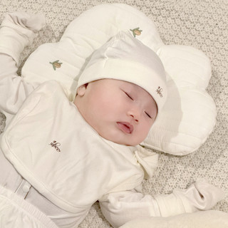 Body Sơ Sinh Dài Tay Cài Chéo Romper Cho Bé Trai Bé Gái Kèm Băng Đô Tai Gấu Cotton Mềm Mịn 0-12 Tháng