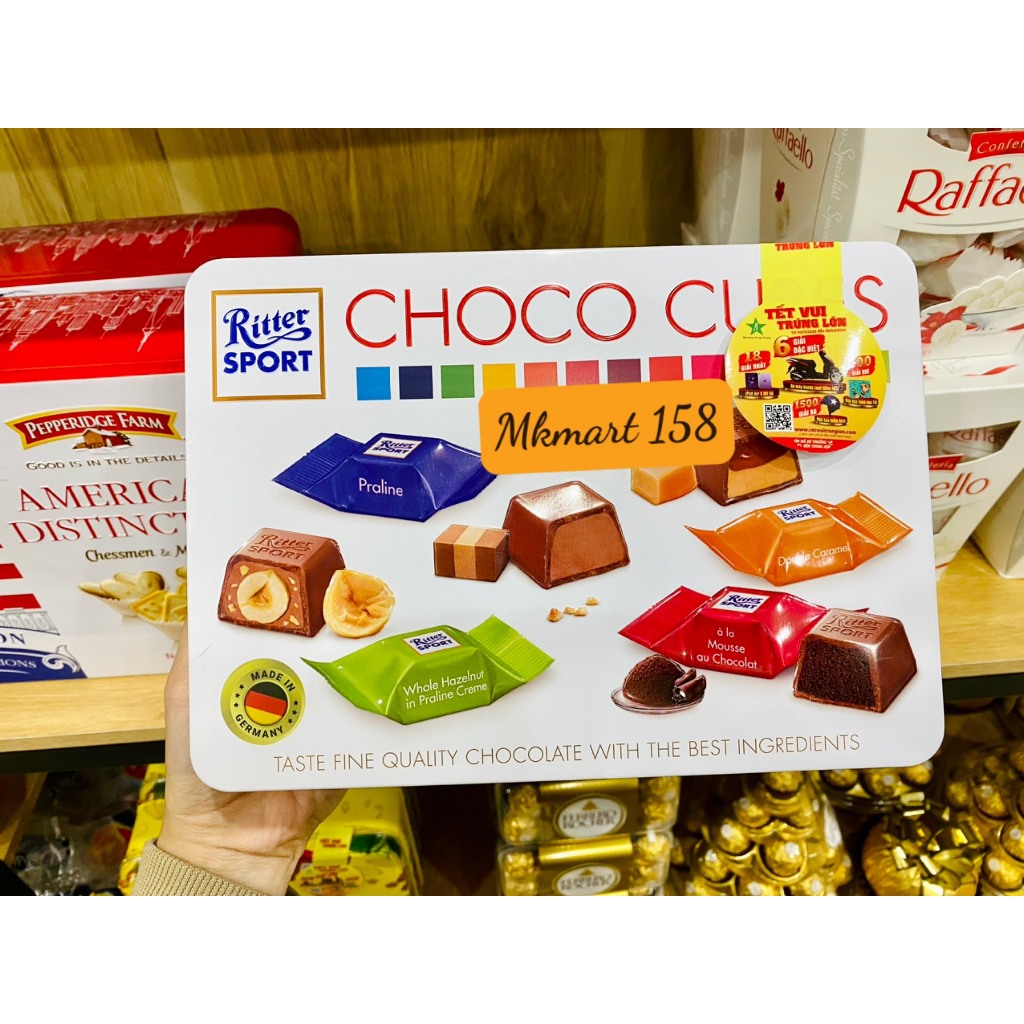Socola Ritter Sport Chocolate Cubes Selection 192g Shopee Việt Nam